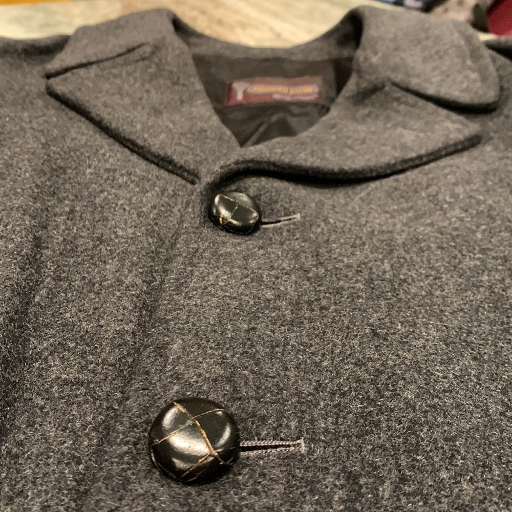 VINTAGE Adams Row Wool Coat - Picture 2 of 9